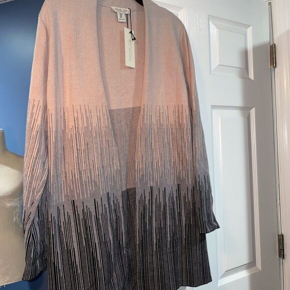 NWT Rachel Zoe Pink and Grey Cardigan - Picture 3 of 11